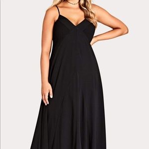 Black Boho Chic maxi Dress